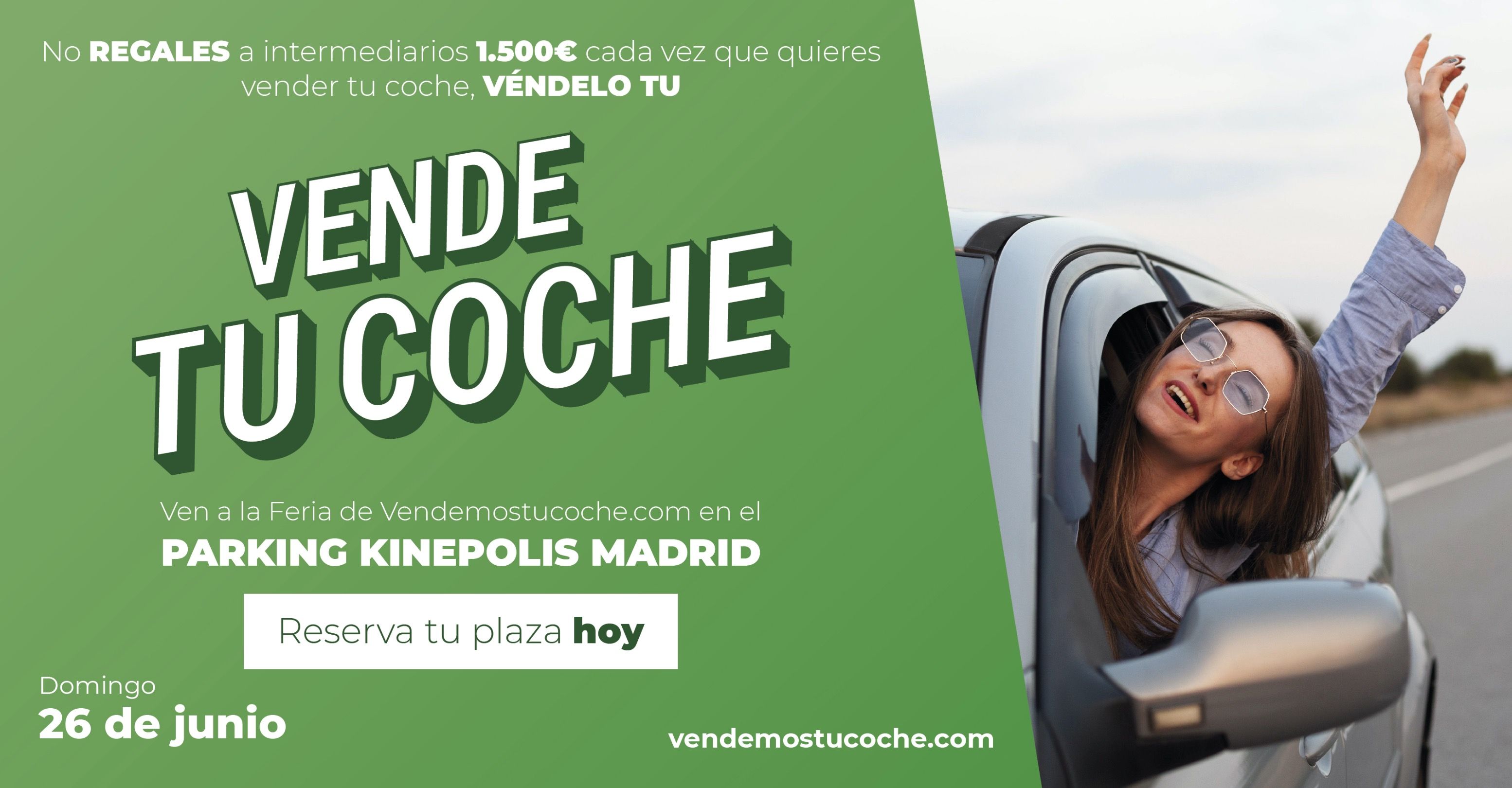Vendemostucoche.com: la feria de venta de coches entre particulares. Domingo 26 de junio en Madrid