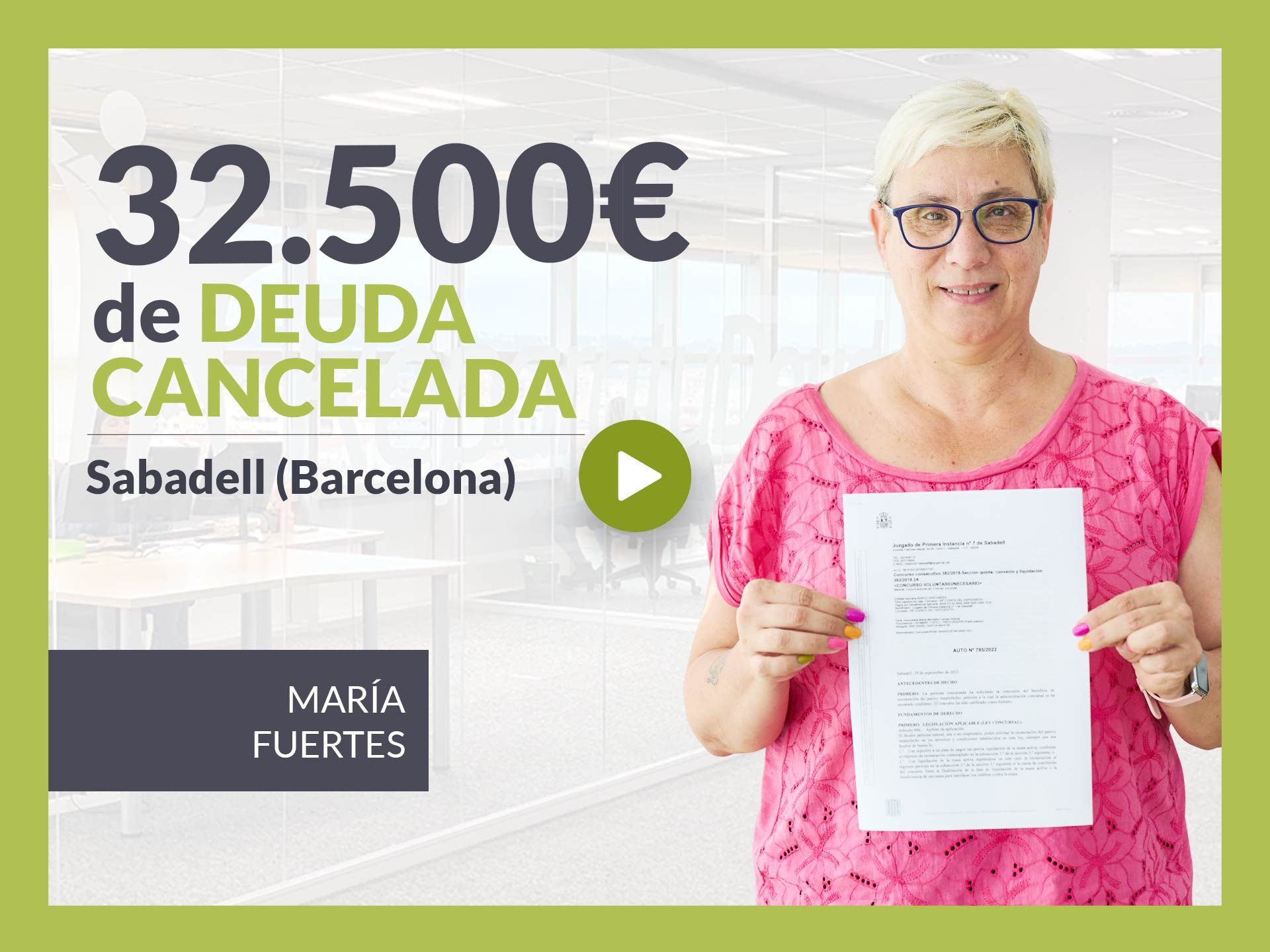 Repara tu Deuda Abogados cancela 32.500 ? en Sabadell (Barcelona) con la Ley de Segunda Oportunidad