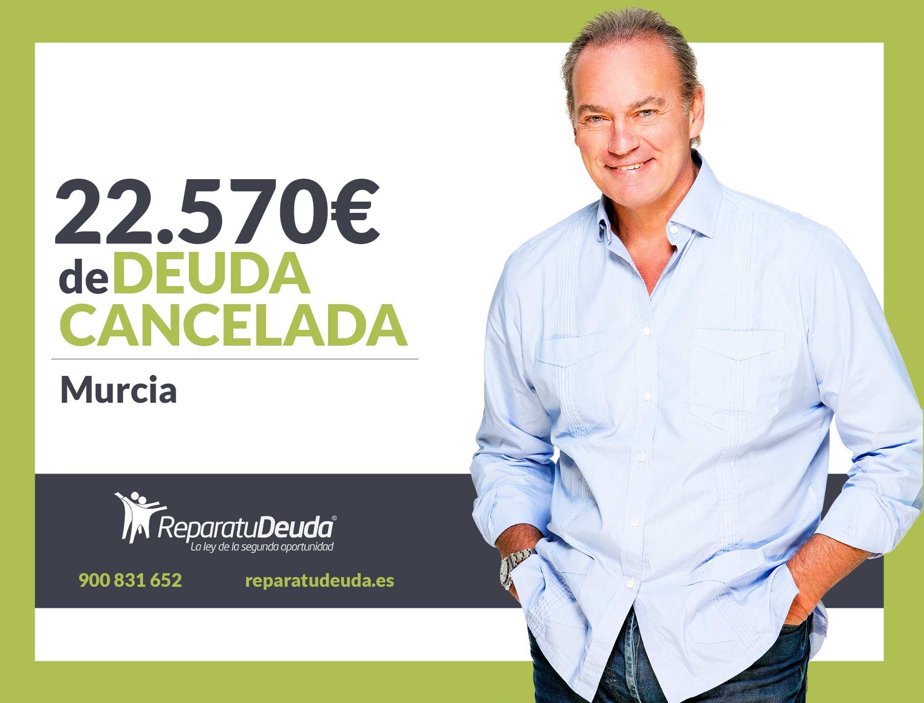 Repara tu Deuda Abogados cancela 22.570? en Murcia con la Ley de Segunda Oportunidad
