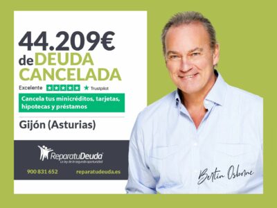 Repara tu Deuda Abogados cancela 44.209€ en Gijón (Asturias) con la Ley de Segunda Oportunidad