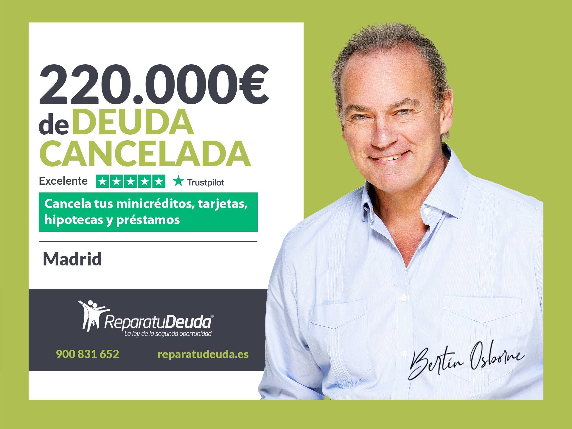 Repara tu Deuda Abogados cancela 220.000? en Madrid con la Ley de Segunda Oportunidad