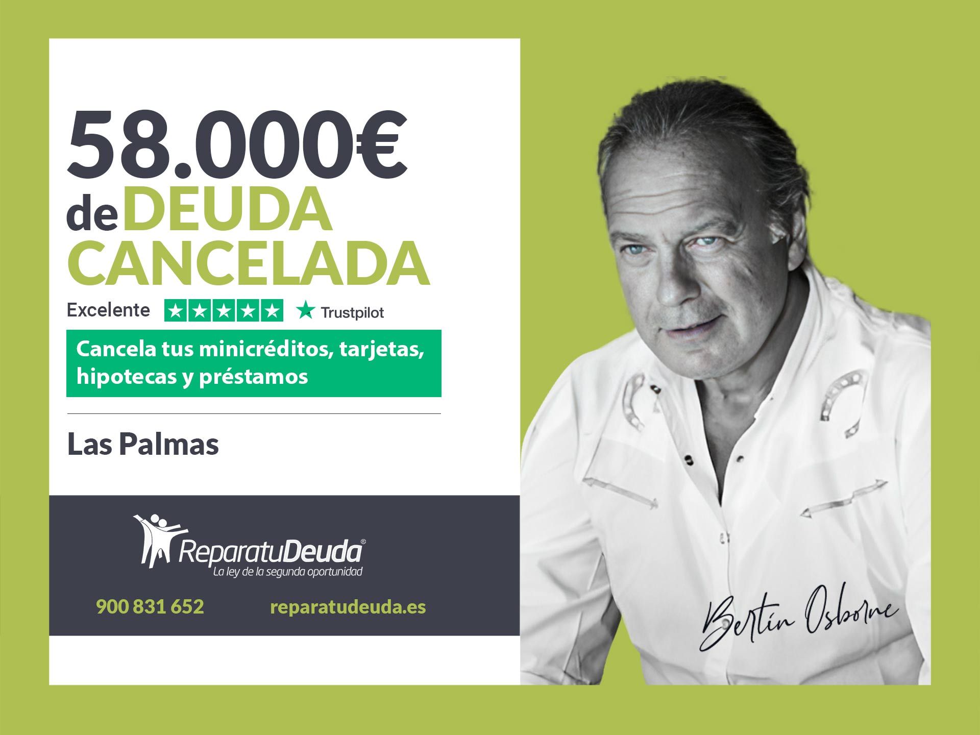 Repara tu Deuda Abogados cancela 58.000? en Las Palmas de Gran Canaria con la Ley de Segunda Oportunidad