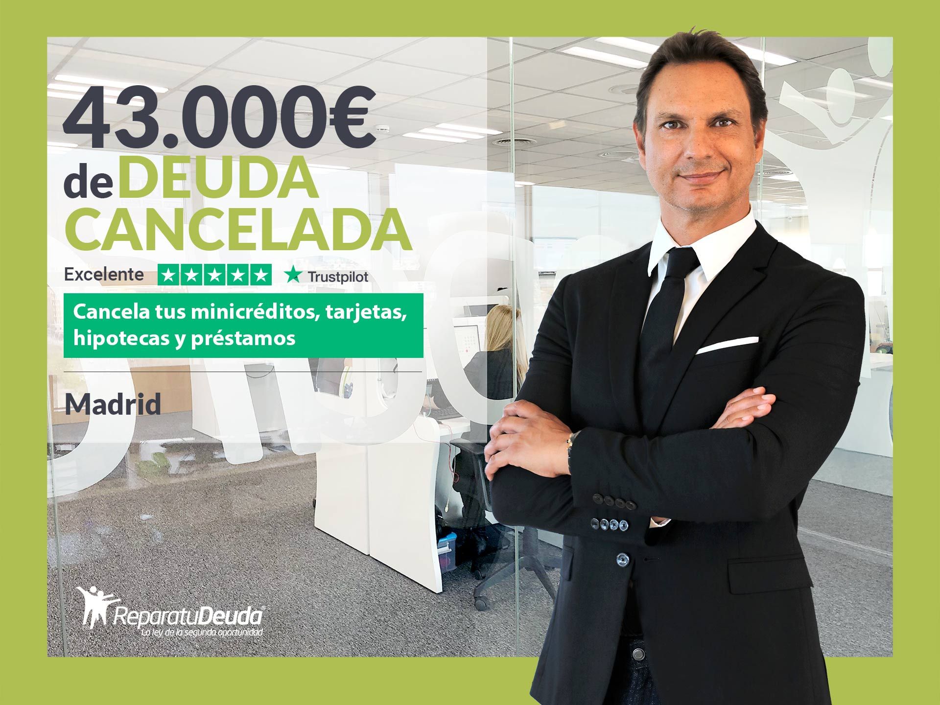 Repara tu Deuda Abogados cancela 43.000? en Madrid con la Ley de Segunda Oportunidad