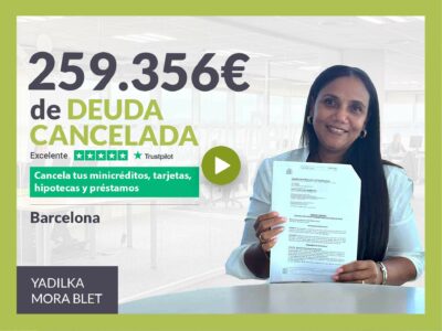Repara tu Deuda Abogados cancela 259.356€ en Barcelona (Cataluña) con la Ley de Segunda Oportunidad