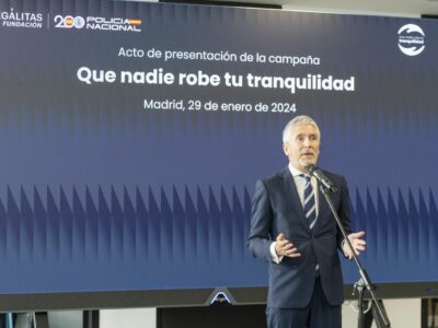 Grande-Marlaska preside la presentación de la campaña ‘Que nadie robe tu tranquilidad’ de la Fundación Legálitas