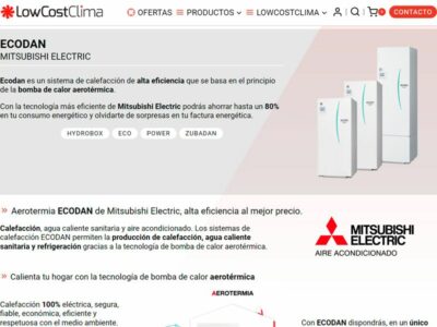 La aerotermia Ecodan de Mitsubishi Electric: la opción eficiente y sostenible para ahorrar hasta un 80% en la factura energética