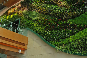 Transformando espacios comerciales: la elegancia de los jardines verticales artificiales
