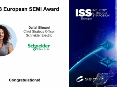 SEMI Europe premia a Schneider Electric y a los líderes de ASM por su extraordinaria contribución a la industria de semiconductores