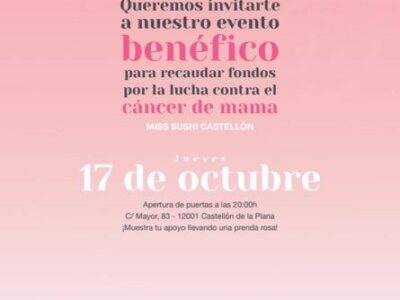 MISS SUSHI celebra un evento benéfico para apoyar a la AECC en Castellón