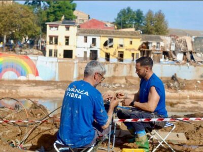 Avanza Fibra recuperará en las próximas horas el 100% de la red propia de internet devastada por la DANA