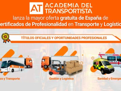 Academia del Transportista lanza la mayor oferta española de Certificados Profesionales del Transporte