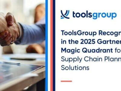 ToolsGroup incluida en Gartner Magic Quadrant 2025  de soluciones de planificación de cadena de suministro
