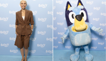 Soraya Arnelas y Bonbon Reich se dieron cita en Madrid para el estreno de El Show de Bluey en cines