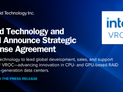 Graid Technology firma un acuerdo estratégico de licencia con Intel para impulsar la innovación en RAID