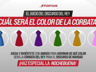 Adivina el color de la corbata del Rey, el juego de Sportium para esta Nochebuena
