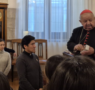 Alumnos de Bachillerato del Colegio Juan Pablo II de Parla, recibidos en Cracovia por el cardenal Dziwisz