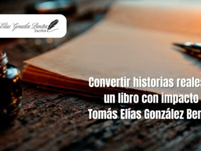 Tomás Elías González Benítez presenta una experiencia literaria para convertir historias reales en un libro